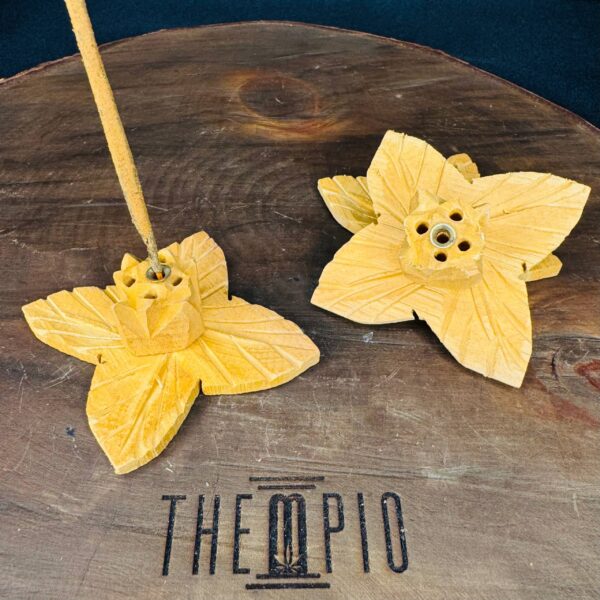 Porta Incenso Fiore in Legno